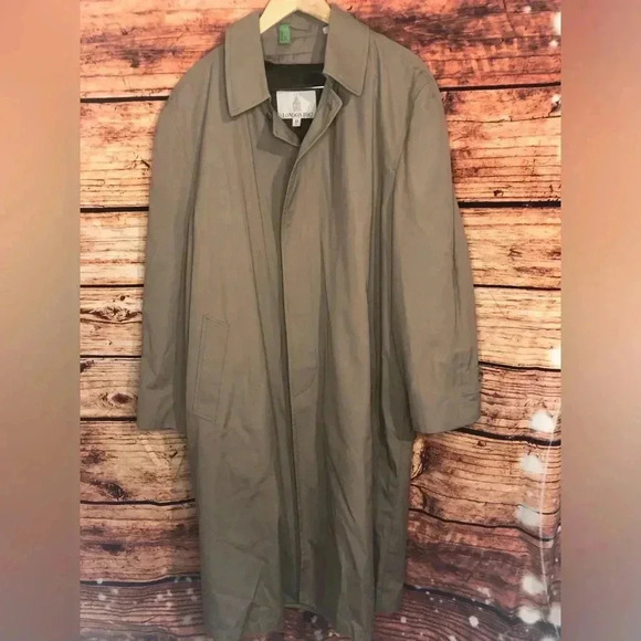 Vintage London Fog Tan Trench Cost with Removable Quilted Liner Size 44 - Picture 4 of 16